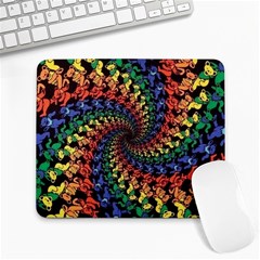 Deadhead Bears Band  Colorsdead Head Grateful Dead Pattern Large Mousepad