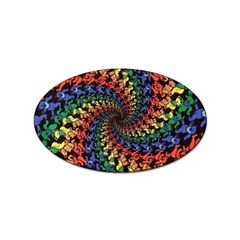 Deadhead Bears Band  Colorsdead Head Grateful Dead Pattern Sticker Oval (100 pack)