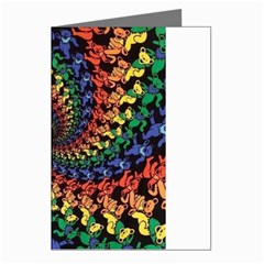 Deadhead Bears Band  Colorsdead Head Grateful Dead Pattern Greeting Cards (pkg Of 8) by Sapixe