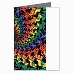 Deadhead Bears Band  Colorsdead Head Grateful Dead Pattern Greeting Cards (Pkg of 8) Left