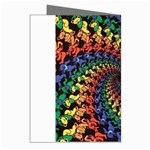 Deadhead Bears Band  Colorsdead Head Grateful Dead Pattern Greeting Cards (Pkg of 8) Right