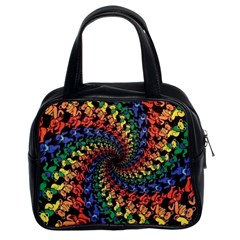 Deadhead Bears Band  Colorsdead Head Grateful Dead Pattern Classic Handbag (two Sides) by Sapixe