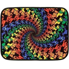 Deadhead Bears Band  Colorsdead Head Grateful Dead Pattern Fleece Blanket (Mini)