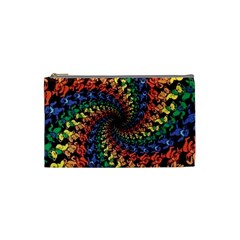 Deadhead Bears Band  Colorsdead Head Grateful Dead Pattern Cosmetic Bag (Small)