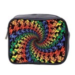 Deadhead Bears Band  Colorsdead Head Grateful Dead Pattern Mini Toiletries Bag (Two Sides) Front