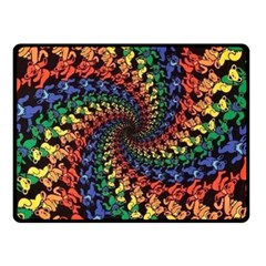 Deadhead Bears Band  Colorsdead Head Grateful Dead Pattern One Side Fleece Blanket (Small)