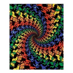 Deadhead Bears Band  Colorsdead Head Grateful Dead Pattern Shower Curtain 60  X 72  (medium)  by Sapixe