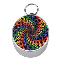 Deadhead Bears Band  Colorsdead Head Grateful Dead Pattern Mini Silver Compasses