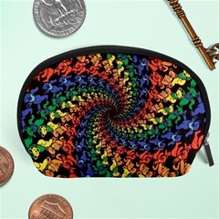 Deadhead Bears Band  Colorsdead Head Grateful Dead Pattern Accessory Pouch (Large)