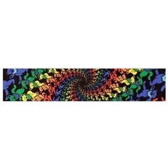 Deadhead Bears Band  Colorsdead Head Grateful Dead Pattern Small Premium Plush Fleece Scarf