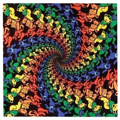 Deadhead Bears Band  Colorsdead Head Grateful Dead Pattern Wooden Puzzle Square