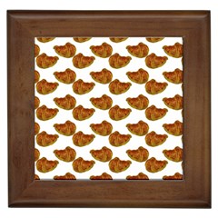 Biscuits Photo Motif Pattern Framed Tile by dflcprintsclothing