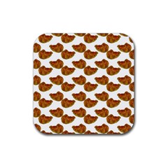 Biscuits Photo Motif Pattern Rubber Coaster (square) by dflcprintsclothing