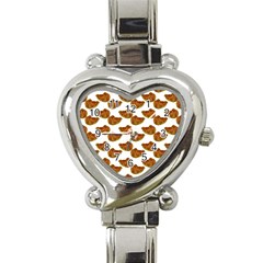 Biscuits Photo Motif Pattern Heart Italian Charm Watch by dflcprintsclothing