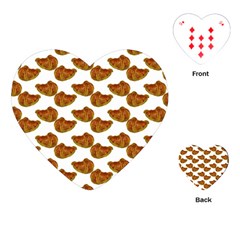 Biscuits Photo Motif Pattern Playing Cards Single Design (heart)