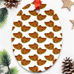 Biscuits Photo Motif Pattern Oval Ornament (two Sides) by dflcprintsclothing