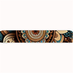 Bohemian Flair In Blue And Earthtones Small Bar Mat by HWDesign