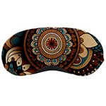 Bohemian Flair In Blue And Earthtones Sleeping Mask Front