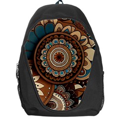 Bohemian Flair In Blue And Earthtones Backpack Bag