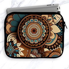 Bohemian Flair In Blue And Earthtones Apple Ipad 2/3/4 Zipper Cases by HWDesign