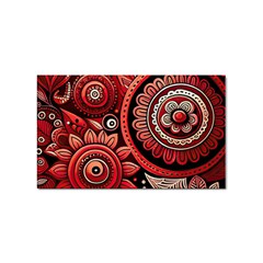 Bohemian Vibes In Vibrant Red Sticker Rectangular (100 Pack) by HWDesign