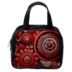 Bohemian Vibes In Vibrant Red Classic Handbag (one Side) by HWDesign