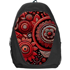 Bohemian Vibes In Vibrant Red Backpack Bag by HWDesign