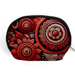 Bohemian Vibes In Vibrant Red Accessory Pouch (Medium) Front