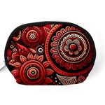 Bohemian Vibes In Vibrant Red Accessory Pouch (Medium) Back