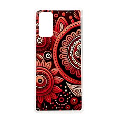 Bohemian Vibes In Vibrant Red Samsung Galaxy Note 20 Tpu Uv Case by HWDesign