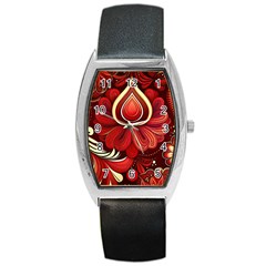 Bohemian Flower Drop Barrel Style Metal Watch by HWDesign