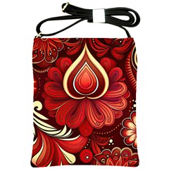 Bohemian Flower Drop Shoulder Sling Bag by HWDesign