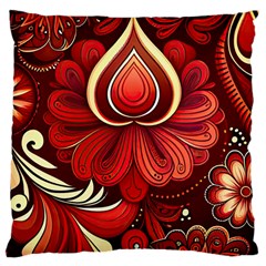 Bohemian Flower Drop Large Cushion Case (one Side) by HWDesign