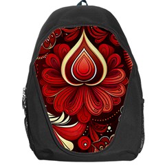 Bohemian Flower Drop Backpack Bag by HWDesign