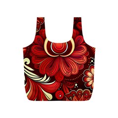 Bohemian Flower Drop Full Print Recycle Bag (s) by HWDesign