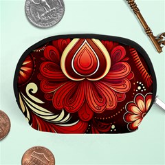 Bohemian Flower Drop Accessory Pouch (medium) by HWDesign