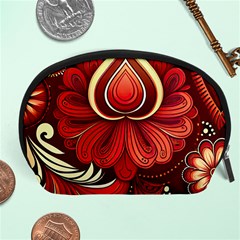 Bohemian Flower Drop Accessory Pouch (large) by HWDesign