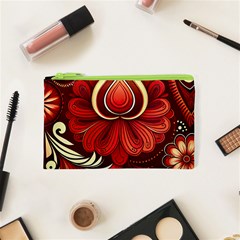 Bohemian Flower Drop Cosmetic Bag (xs) by HWDesign