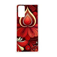 Bohemian Flower Drop Samsung Galaxy Note 20 Tpu Uv Case by HWDesign