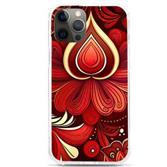 Bohemian Flower Drop Iphone 12 Pro Max Tpu Uv Print Case by HWDesign