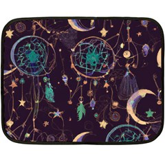 Bohemian  Stars, Moons, And Dreamcatchers Fleece Blanket (mini)