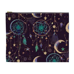 Bohemian  Stars, Moons, And Dreamcatchers Cosmetic Bag (xl) by HWDesign