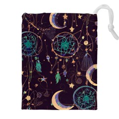 Bohemian  Stars, Moons, And Dreamcatchers Drawstring Pouch (5xl)