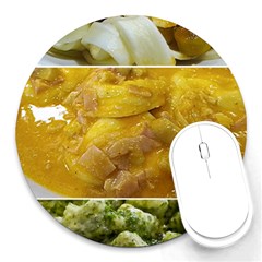 Italian Pasta Photo Montage Round Mousepad by dflcprintsclothing