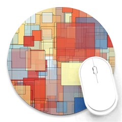 Art Abstract Rectangle Square Round Mousepad by Ravend