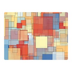 Art Abstract Rectangle Square Premium Plush Fleece Blanket (mini) by Ravend