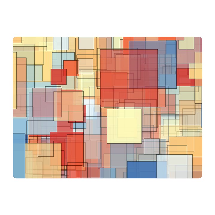 Art Abstract Rectangle Square Premium Plush Fleece Blanket (Mini)