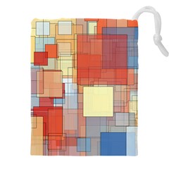 Art Abstract Rectangle Square Drawstring Pouch (4xl) by Ravend