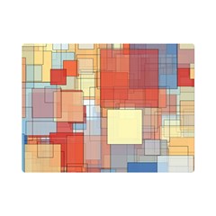 Art Abstract Rectangle Square One Side Premium Plush Fleece Blanket (mini) by Ravend