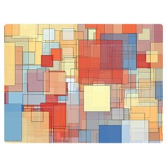 Art Abstract Rectangle Square One Side Premium Plush Fleece Blanket (extra Small) by Ravend